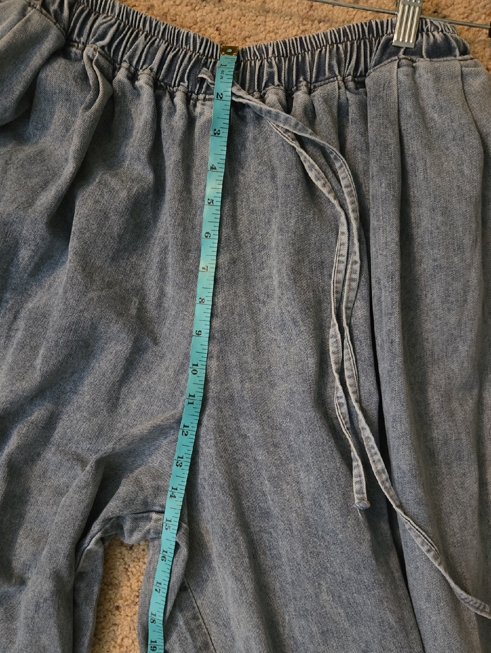 Wide Leg Light Blue Denim Jeans - Women's Flare & Wide Leg - Picture 7 of 8